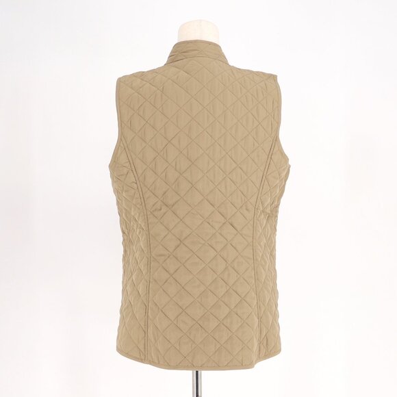 J.JILL Heritage Quilted Vest Tan Brown Size M - Picture 4 of 7